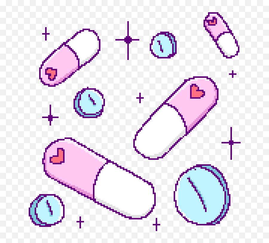 Pill Clipart Transparent Tumblr - Cute Pixel Transparent Png,Tumblr Transparent