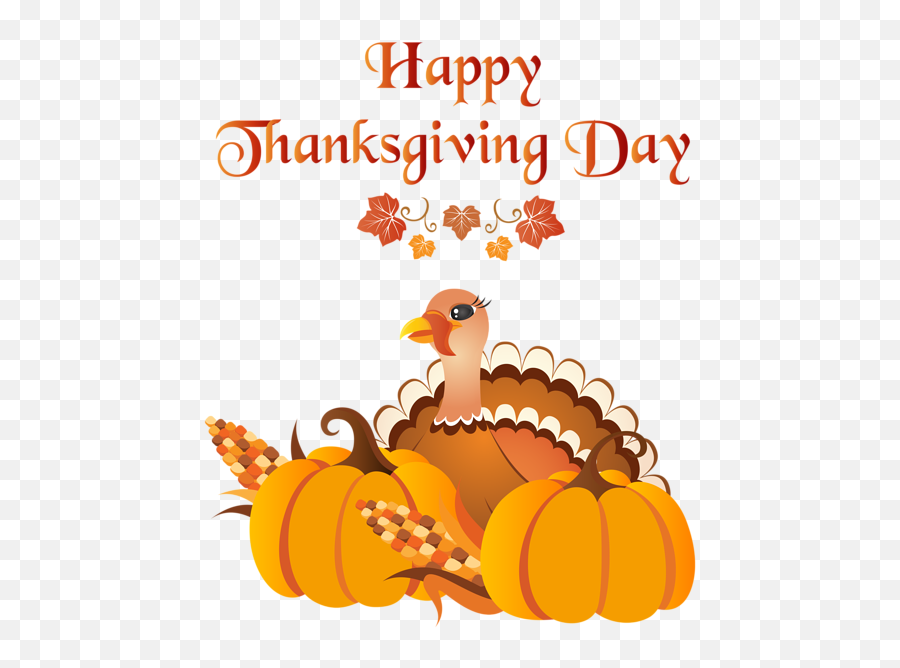 Happy Thanksgiving Day With Turkey Png - Clip Art Thanksgiving Day,Thanksgiving Turkey Png
