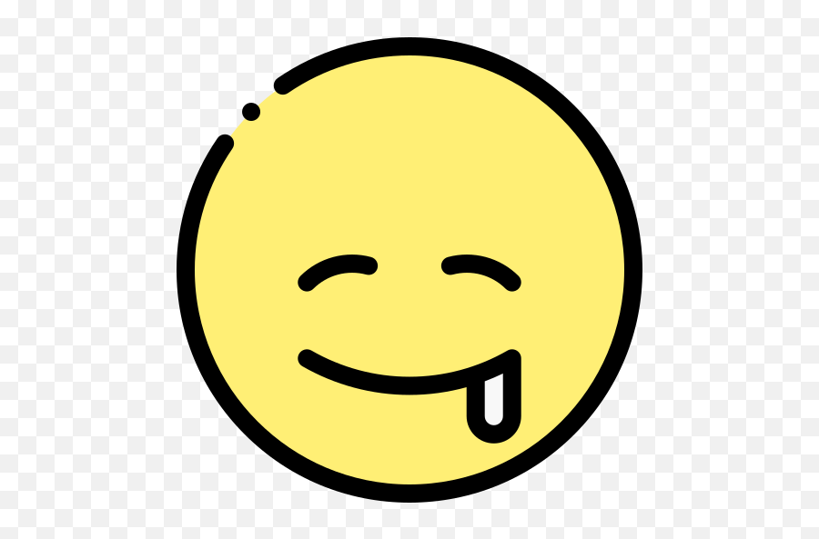 Hungry - Free Smileys Icons Emoji Sabber Schwarz Weiß Png,Facial Expression Icon