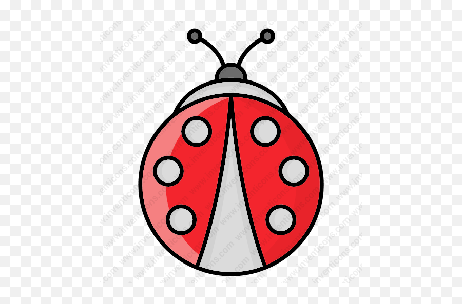 Download Ladybug Vector Icon Inventicons - Dot Png,Ladybug Icon Leaf