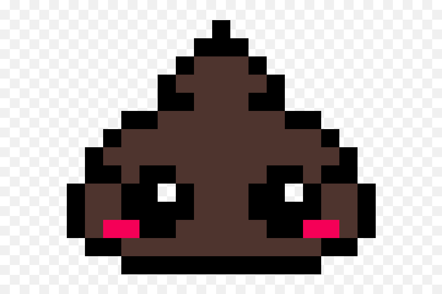 Cute Poop Emoji - Poop Emoji Pixel Art Transparent Cartoon Pixel Art Emoji Poop Png,Shit Emoji Png