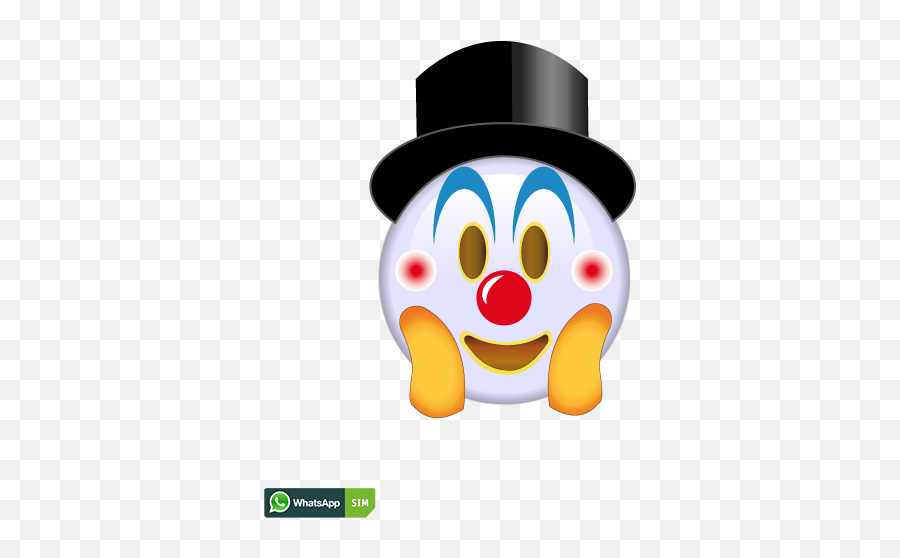 Geburtstag Emoji Mit Weißem Osterei - Gesicht Und Clownmakeup Whatsapp Png,Clown Emoji Png