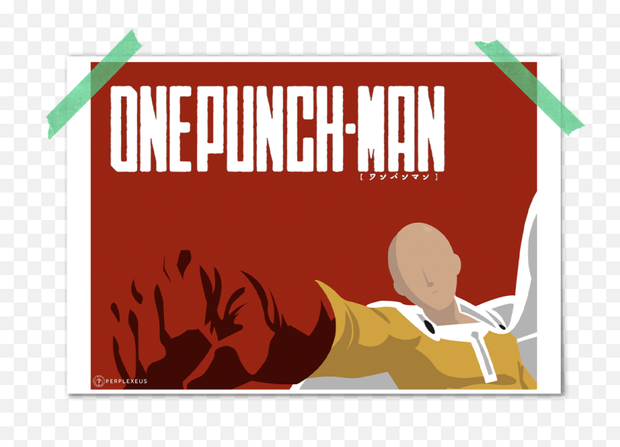 One Punch Man Minimalistic Poster - Japanese Icebreaker Shirase Png,Saitama Transparent