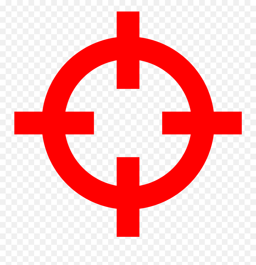 Crosshairs Red - Transparent Cross Hair Icon Png,Crosshair Png