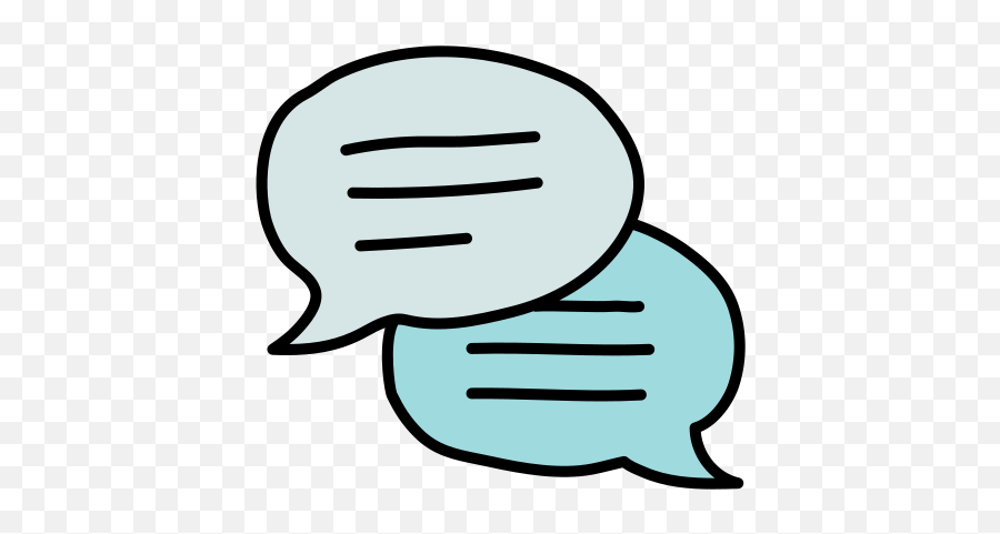 Messaging Icon In Doodle Style - Dot Png,Cute Imessage Icon