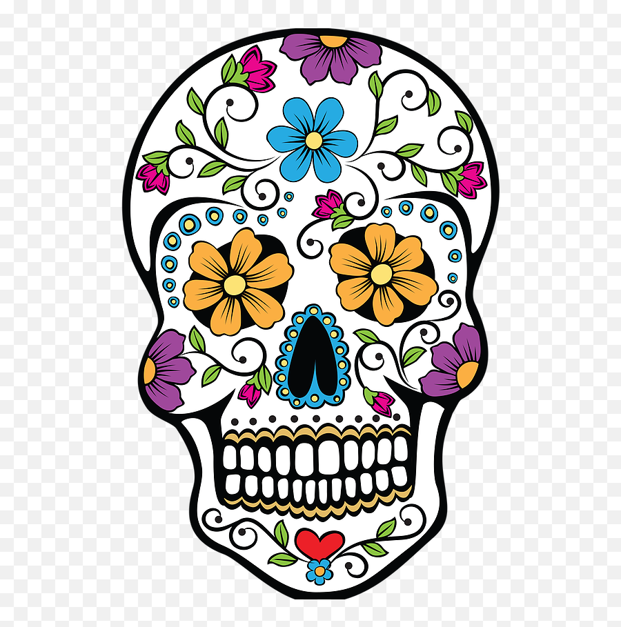 Dead Good Festival - Mexican Folk Art Skull Png,Dead Flowers Png