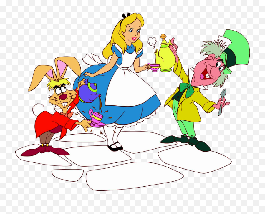 Alice In Wonderland Tea Party Transparent U0026 Png Clipart Free - Mad Hatter Disney Alice,Alice In Wonderland Png