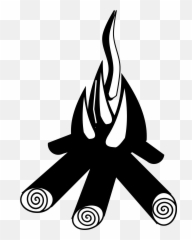 Campfire Smores Png Transparent Smorespng Images - Clipart Black And White