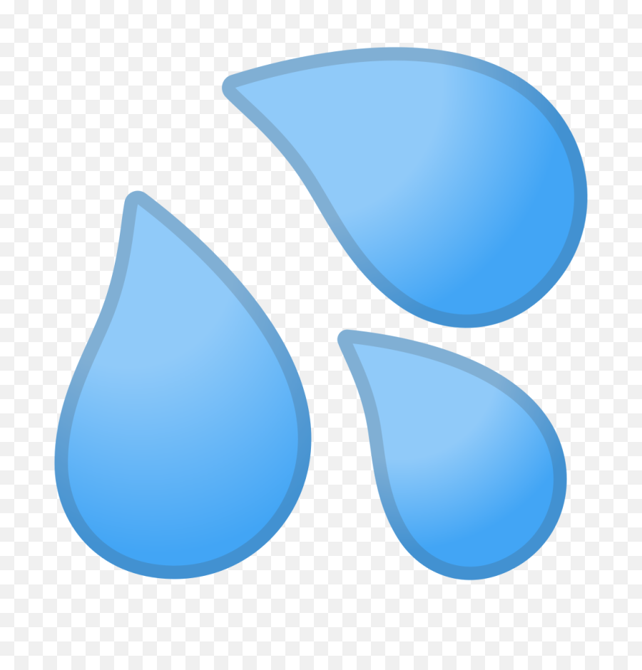 Sweat Droplets Free Icon Of Noto Emoji - Sweat Drop Png,Droplets Png