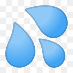 Sweat Droplets Free Icon Of Noto Emoji - Sweat Drop Png,Droplets Png
