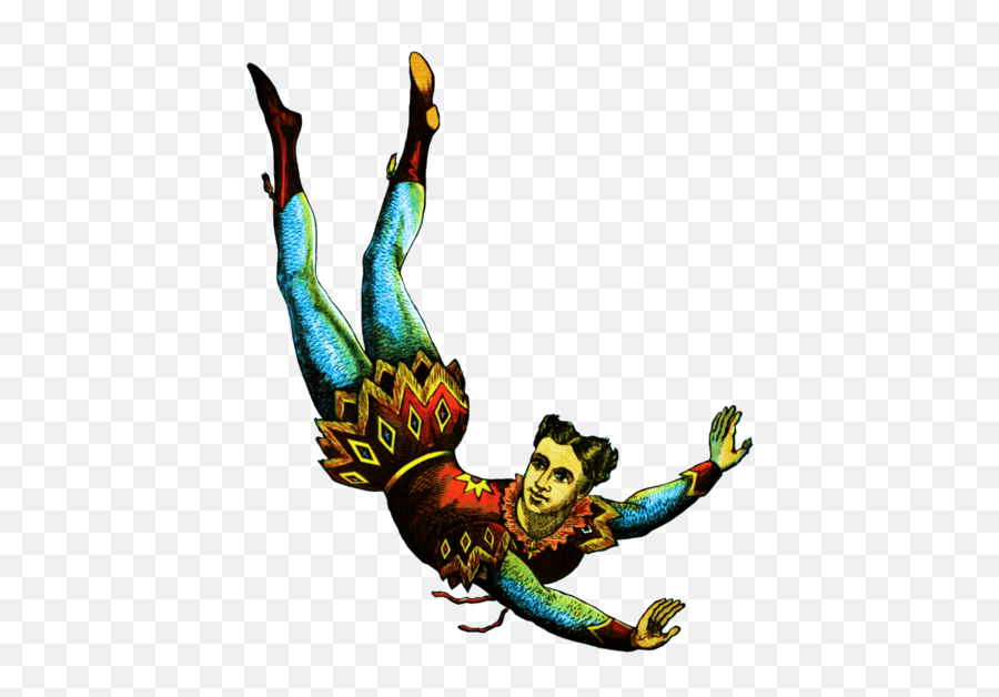 Vintage Trapeze Artist Transparent Png - Vintage Circus Acrobat,Artist Png