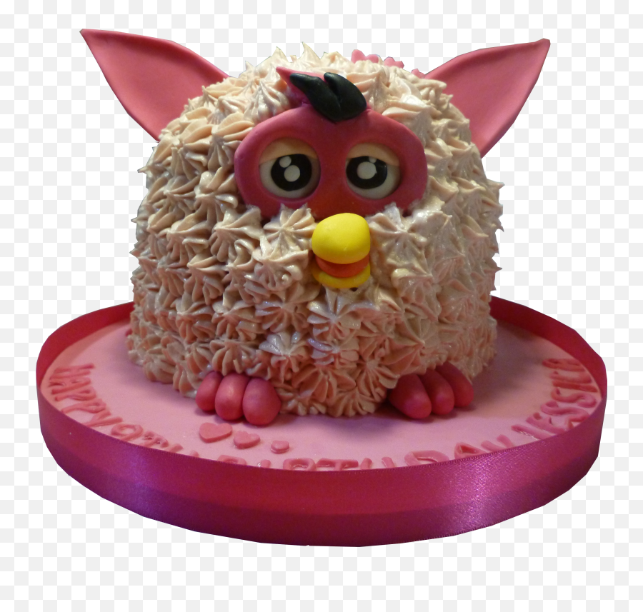 Pink Furby Cake Course - Furby Pink Png,Furby Png