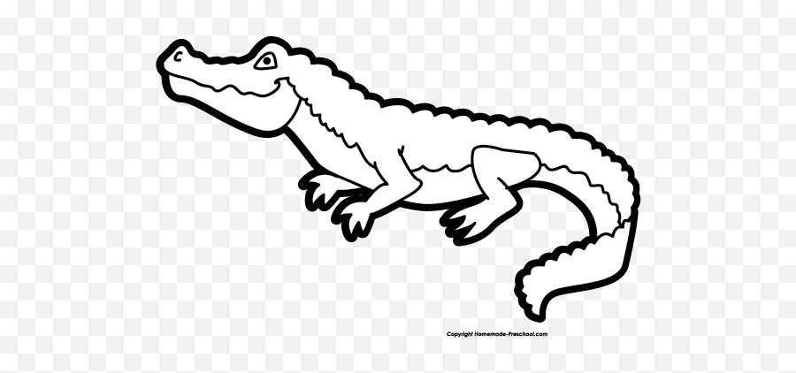 Aligator Tail Png Transparent Library - Black And White Crocodile,Aligator Png