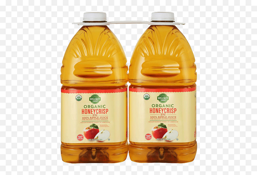Wellsley Farms Organic Honeycrisp Apple Juice 2 Pk - 96 Oz U2022 Thirstyrun Apple Cider Png,Apple Juice Png