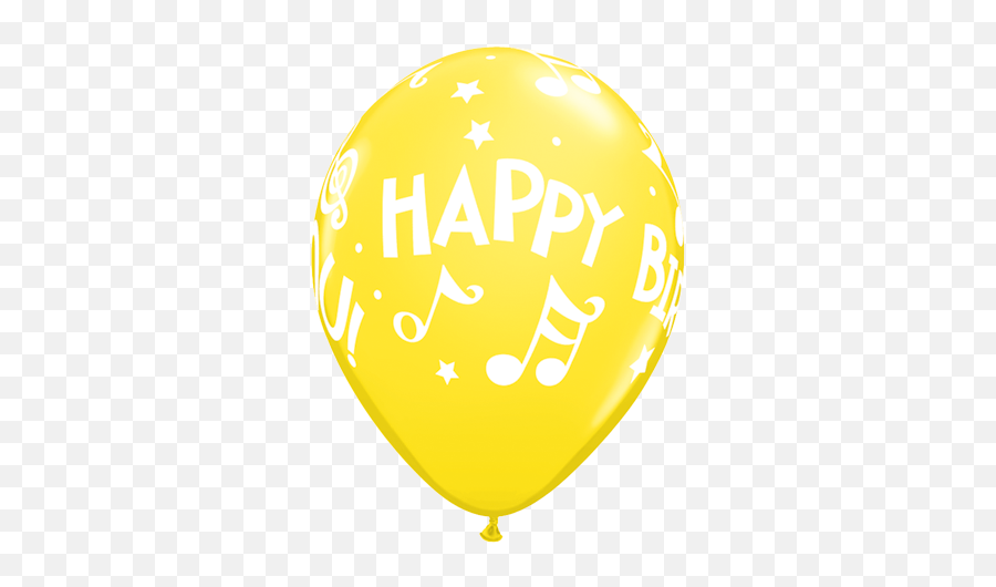 Download Sngl Latex Mn Hpy Bday Yellow Balloon - Qualatex 11 Balloon Png,Yellow Balloon Png