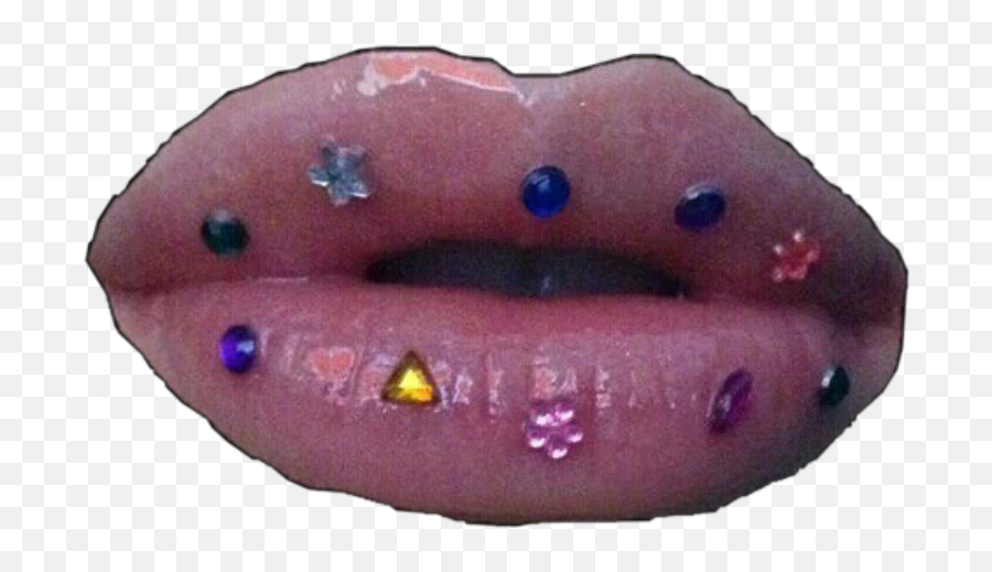 Lips Lipgloss Lipstick Png Niche Nichememe Freetoedit - Aesthetic Piçs,Lip Piercing Png
