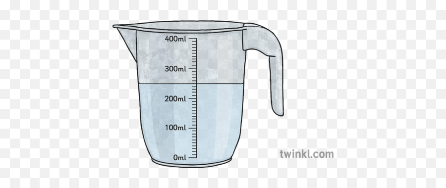 Measuring Jug Showing 250ml Illustration - Twinkl 250ml Water Measuring Jug Png,Measuring Cup Png