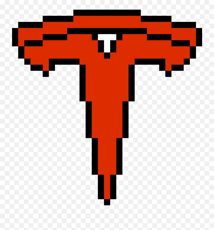 Pixilart - Tesla Logo 32x32 By Epiceric Growtopia Transparent Png,Tesla Logo Transparent