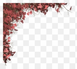 Wlka - Maroon Border Design Png