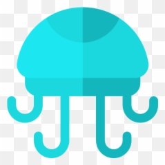 Flat Version Jellyfish Icon - Nature Rounded Icons png