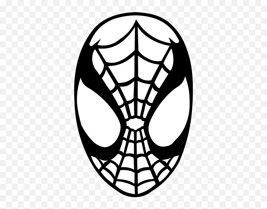Coloring Pages Spiderman Logo Clipart - Spiderman Vinyl Decal Png,Spiderman Logo Black And White