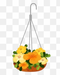 1771653d - Hanging Basket Clip Art Png,Hanging Plants Png