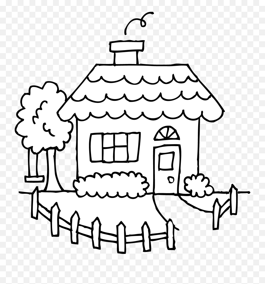Clipart Black And White House - House Black And White Png,The White House Png