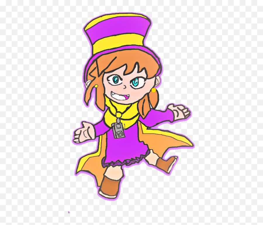 I Decided To Draw Hat Kid For The First Time D By - Cartoon Png,Hat Kid Png