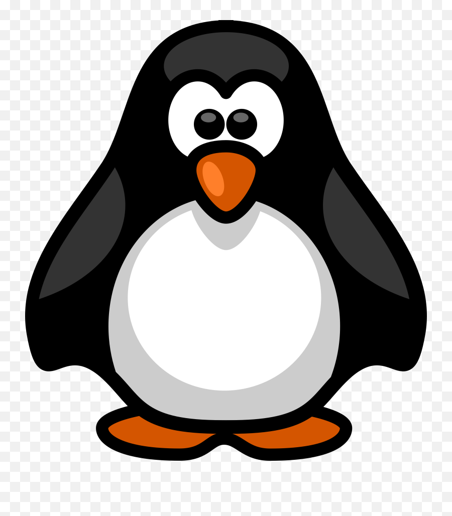 Download Penguin Transparent - Black And White Penguin Png,Penguin Transparent