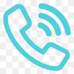 Download Hd Phone Call Icon Blue - Transparent PNG Logo Teal