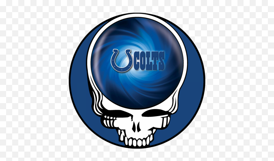 Indianapolis Colts Skull Logo Iron - Grateful Dead Steal Your Face Logo Png,Indianapolis Colts Logo Png