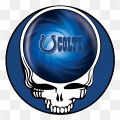 Indianapolis Colts Skull Logo Iron - Grateful Dead Steal Your Face png