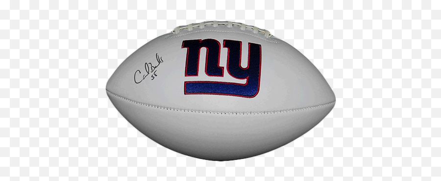 Carl Banks Autographed New York Giants Logo Football Jsa - New York Giants Png,Giants Png