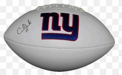 Carl Banks Autographed New York Giants Logo Football Jsa - New York Giants Png,Giants Png