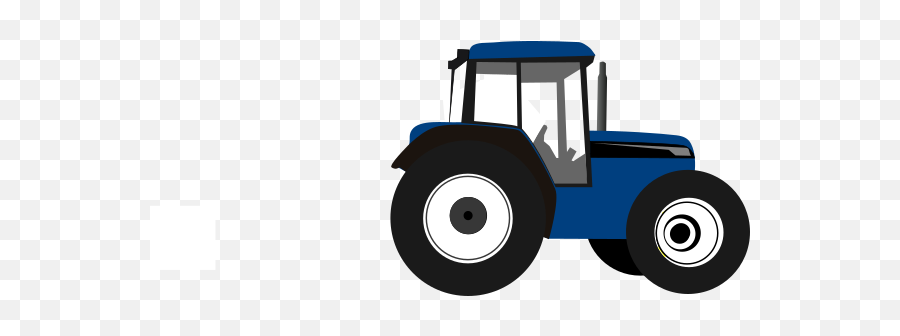 Tractor Blue Clip Art - Vector Clip Art Online Tractor Clipart Blue Png,Tractor Png