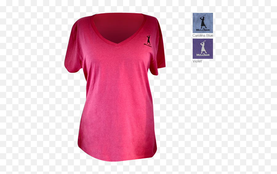 Womenu0027s 100 Cotton V - Neck Golf Tee Scoop Neck Png,Golf Tee Png