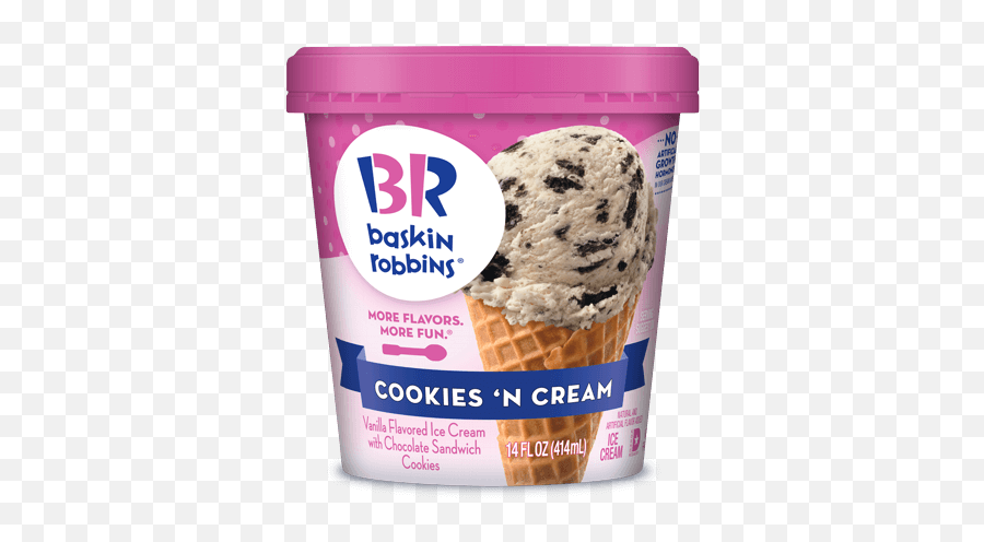 Cookies U0027n Cream Baskin - Robbins At Home Baskin Robbins Ice Cream Png,Cookies And Cream Png