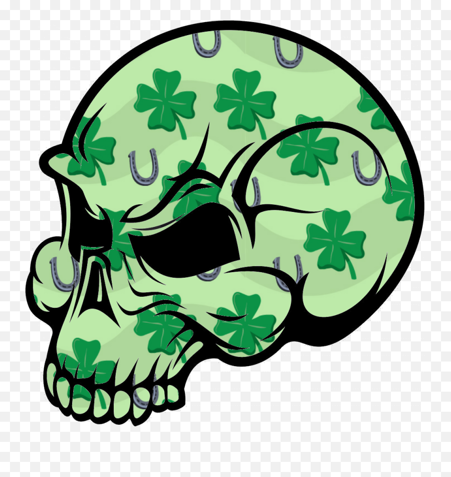 Stunning Cliparts Classroom Clipart Png Irish Flags 42 - Simple Skull Cool Easy Drawings,Shamrock Clipart Png