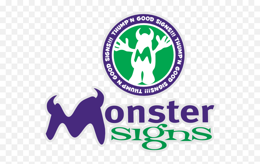 Monster Signs Logo Download - Logo Icon Png Svg Language,Monster.com Logo