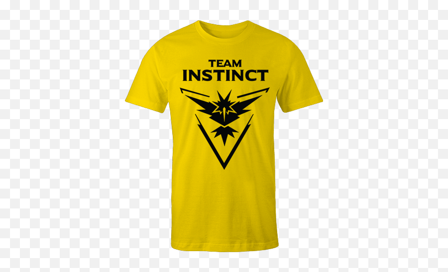 Team Instinct Yellow Cotton Shirt - Pokemon Go Instinct Logo Png,Team Instinct Logo