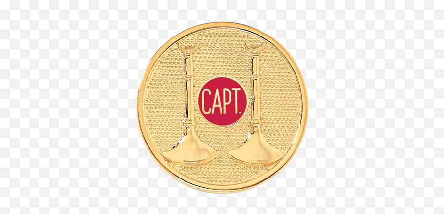 Captain Hat Badge With Two Vertical Horns - Solid Png,Captain Hat Png