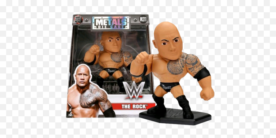 Wwe - The Rock 4 Inch Metals Diecast Action Figure Wwe Metals Die Cast The Rock Png,Trish Stratus Png