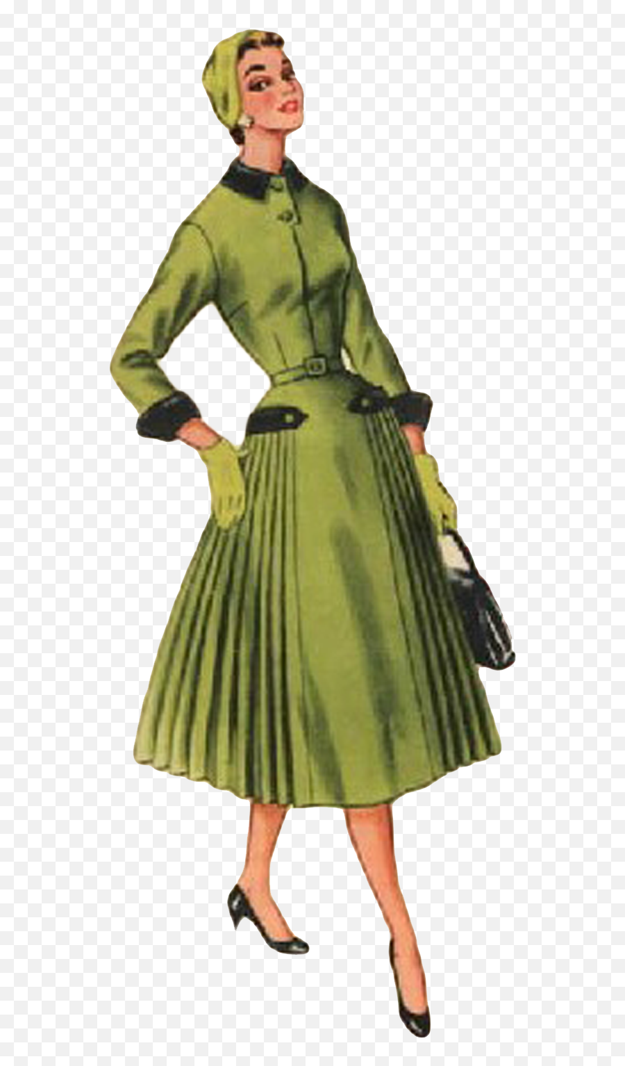 Free - 1950s Fashion Transparent Png,Fashion Transparent