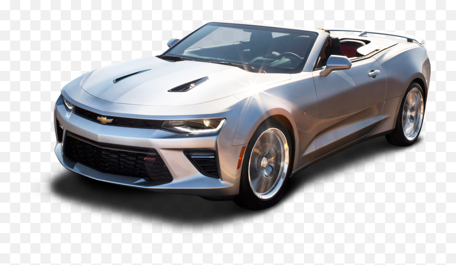 Chevrolet Camaro Convertible Silver Car Png