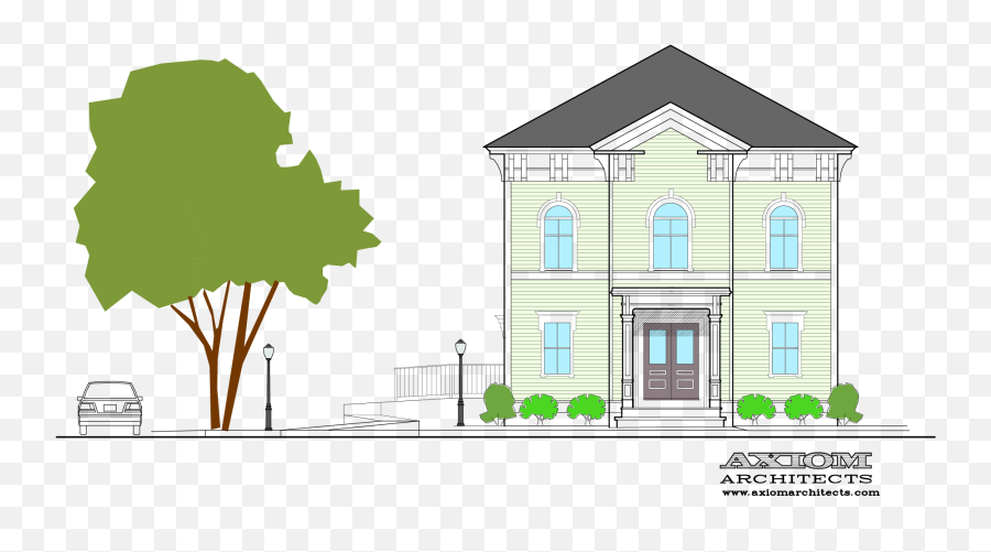James Front Elevation Only - Tree Full Size Png Download Portable Network Graphics,Tree Elevation Png