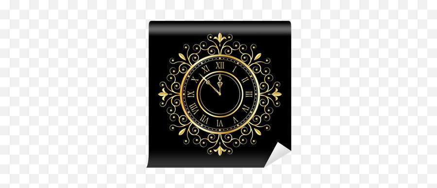 Gold Clock Vintage Style Wall Mural U2022 Pixers We Live To Change - Decorative Png,Gold Clock Png