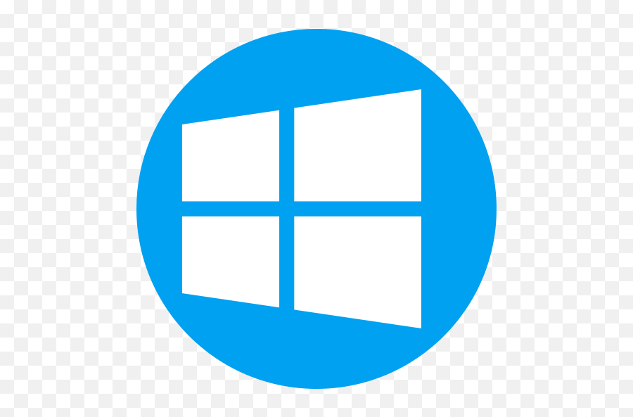 Microsoft Windows Icon - Microsoft Icon Round Png,Windows Icon Png