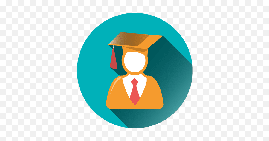 Male Graduate Round Icon - Graduate Icon Round Png,Graduate Icon Vector