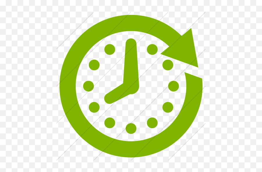 Simple Green Raphael Clock Future Icon - Green Future Icon Png,Future Icon Png