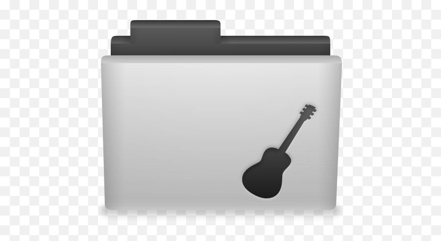 Silver Guitar Folder Icon Png Clipart - Guitar Folder Icon,Guitar Desktop Icon